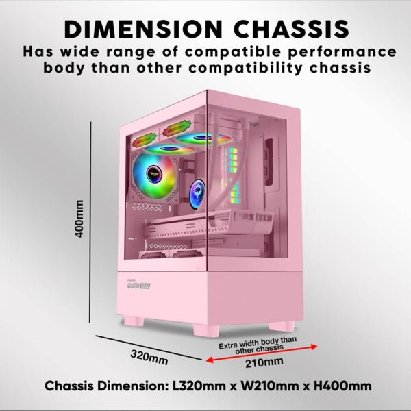 Second image of Case Gamer Aquaron Duplex Pink