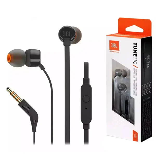 Audífonos JBL T110 Tune 110 Auxiliar 3,5 mm