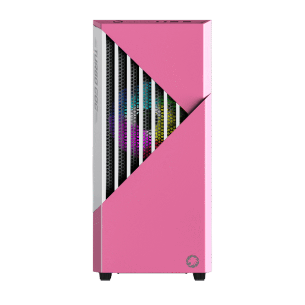 Second image of Case Gamer Gamemax Contac COC Rosado Mid Tower ARGB 3 Ventiladores