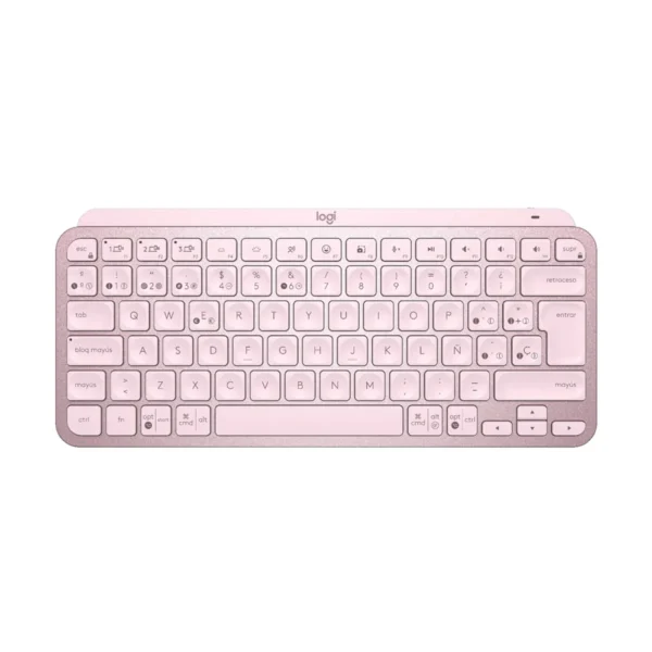Teclado Logitech MX Keys Mini Inalámbrico Wireless Bluetooth - Rosa