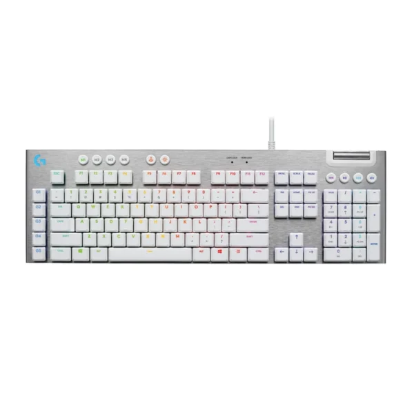 Teclado Logitech G815 Mecánico RGB Lightsync Gaming Blanco
