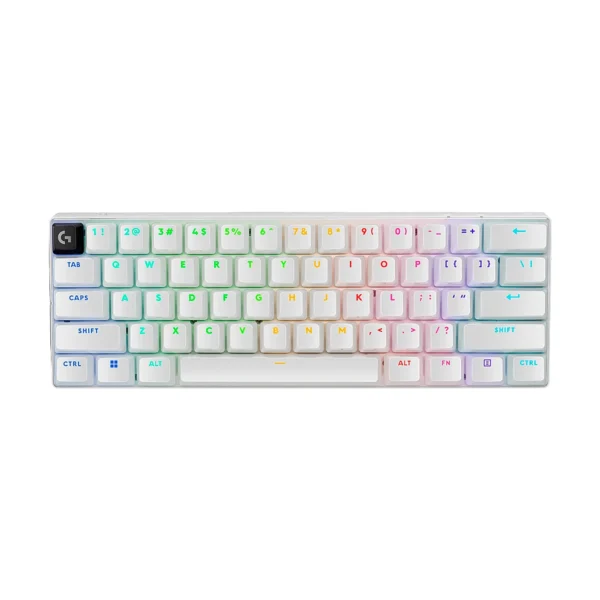 Teclado Logitech G PRO X 60 LIGHTSPEED Wireless Gaming Ultra Compact TKL Mecanico RGB White
