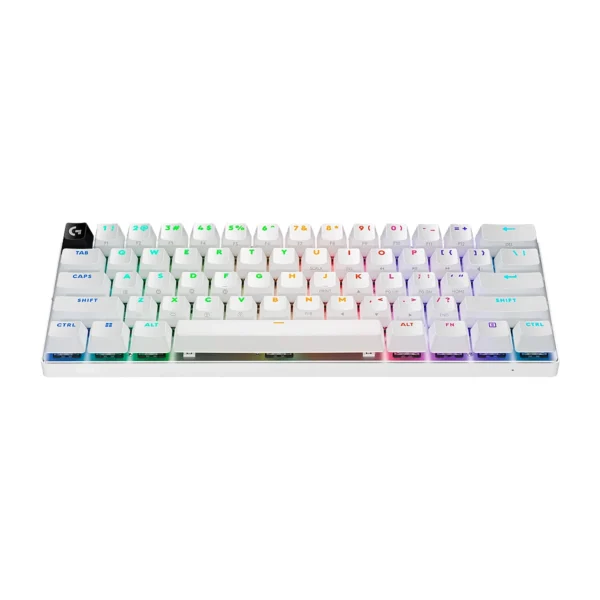 Second image of Teclado Logitech G PRO X 60 LIGHTSPEED Wireless Gaming Ultra Compact TKL Mecanico RGB White