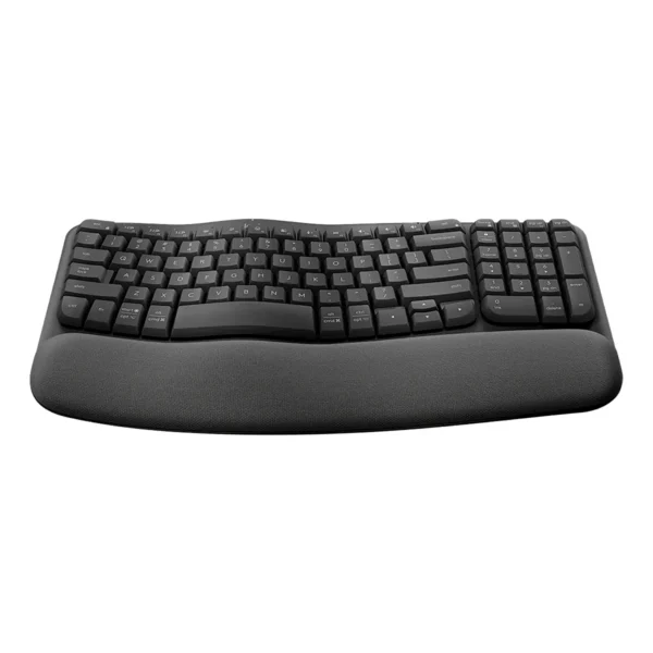Second image of Teclado Logitech Ergonómico Wave Keys con Reposamanos Wireless USB Graphite