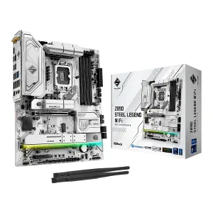 Mainboard Asrock Z890 STEEL LEGEND WIFI BT LGA1851 4DDR5 HDMI 4M.2 9USB3.2 PCIE5.0 ATX