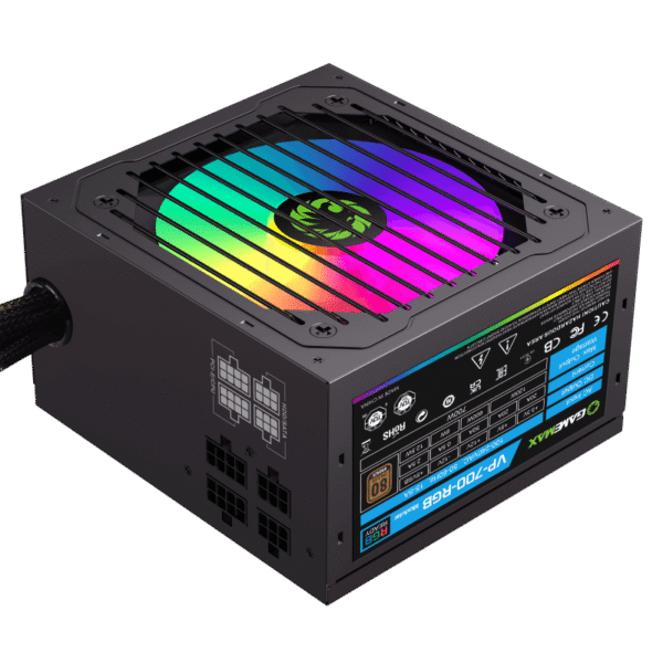 Fuente de Poder Gamemax VP700W RGB Semi Modular