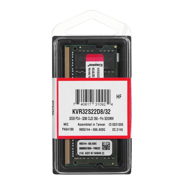 SODIMM Kingston 32GB 3200Mhz