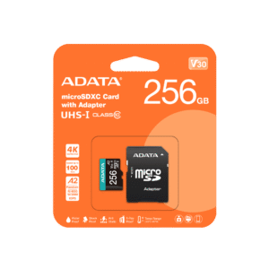 Tarjeta SD Adata 256GB Class 10 UHS-I U3 Clase 10 V30 A2